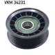 Rola ghidare/conducere curea transmisie Multi V-belt pulley SKF pentru MERCEDES C CLS E, diametru exterior 73.0 mm, lățime 29.0 mm