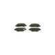 Set placute frana spate BOSCH TOYOTA COROLLA 1.4-2.0D 10.01-03.08 37.4 mm inaltime 95.8 mm latime 15.6 mm grosime