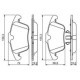 Set placute frana fata BOSCH cu lacat si tampon de amortizare pentru JAGUAR S-TYPE II, XF I, XF SPORTBRAKE, XJ, XK 8, XK II, MG MG 5, MG ZS 2.0-Electric