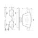 Set placute frana fata BOSCH pentru AUDI A3, SEAT LEON, SKODA SUPERB II, VW EOS, GOLF V, PASSAT B6 72.9mm x 155.3mm x 20.0mm