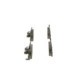 Set placute frana fata BOSCH pentru HONDA ACCORD VIII, CIVIC IX 1.4-2.4, dimensiuni 55.2 mm x 155.2 mm x 17.8 mm