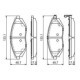 Set placute frana fata BOSCH pentru CHEVROLET SPARK 1.0-Electric 03.10, inaltime 48.7 mm, latime 133.1 mm, grosime 17.5 mm