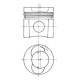 Piston KOLBENSCHMIDT 108mm STD pentru MAN L2000, M 2000 L, M 2000 M, FENDT 800, 900 BF6M2013-TCD2013L064V 01.90