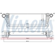 Intercooler, compresor NISSENS