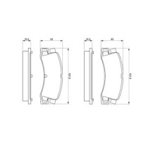 Set placute frana,frana disc BOSCH