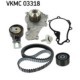 Set pompa apa + curea dintata SKF pentru DS3, DS4, DS5, CITROEN BERLINGO, C3, C3 AIRCROSS II 1.2-1.6D 11.01-