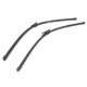 Lamela stergator SWF VISIOFLEX 700/650mm pentru PEUGEOT, 2 buc, fata, jointless, lama lata, cu spoiler
