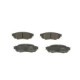 Set placute frana spate BOSCH pentru TOYOTA CAMRY, C-HR, RAV 4 V, YARIS CROSS 1.2-2.5H, dimensiuni 42.5 mm x 121.6 mm x 14.5 mm