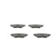 Set placute frana spate BOSCH pentru TOYOTA CAMRY, C-HR, RAV 4 V, YARIS CROSS 1.2-2.5H, dimensiuni 42.5 mm x 121.6 mm x 14.5 mm