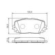 Set placute frana fata BOSCH pentru TOYOTA PRIUS, YARIS, YARIS/VIOS, YARIS/HATCHBACK 1.0-1.8H dimensiuni 54.3mm x 122.8mm x 17.5mm