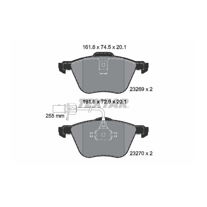 Set placute frana,frana disc TEXTAR