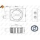 Radiator ulei NRF cu garnituri pentru FORD USA ESCAPE, MAZDA 6, CX-7, MPV II, TRIBUTE 2.0-3.0, dimensiuni 92x92x44 mm