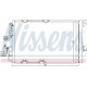 Condensator climatizare NISSENS pentru OPEL ASTRA G 2.2 i 16V Benz. Aut. A/C, dimensiuni 357 mm x 593 mm, cu uscător