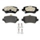 Set placute frana spate DELPHI pentru KIA VENGA, LADA KALINA, OPEL ASTRA F, G, H, dimensiuni 43 mm x 95 mm x 15 mm