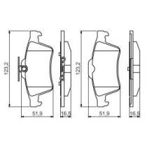 Set placute frana,frana disc BOSCH