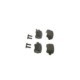 Set placute frana spate BOSCH pentru KIA VENGA, OPEL ASTRA G/H, COMBO, dimensiuni 42.7mm x 95.4mm x 14.0mm