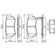 Set placute frana spate BOSCH pentru HYUNDAI ELANTRA IV, GETZ, GRANDEUR, HIGHWAY, MATRIX, SANTA FÉ I, SANTA FÉ II, SONATA IV, SONATA V, TRAJET, TUCSON, XG 1.4-3.8
