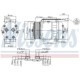 Compresor climatizare NISSENS pentru IVECO EUROCARGO I-III 09.00-09.15, 4 gauri fixare, 24V, R134a, diametru fulie 119mm
