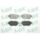 Set placute frana fata LPR pentru CITROEN C3 I, C4, C4 I, XSARA, XSARA PICASSO; PEUGEOT 1007, 206, 207, 307, dimensiuni 57.3x136.8x19.0 mm