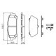 Set placute frana spate BOSCH pentru SUBARU FORESTER, IMPREZA 1.5/2.0/2.5 12.00-06.09, inaltime 39.5 mm, latime 108.7 mm, grosime 14.0 mm