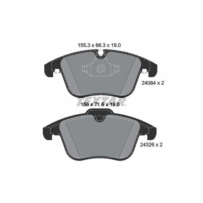 Set placute frana,frana disc TEXTAR