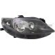 Far TYC Lampa frontala Dreapta H7/H7 electric fara motoras SEAT IBIZA IV IV SC IV ST culoare insert negru