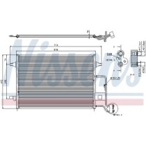 Condensator, climatizare NISSENS