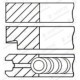 Set segmenti piston GOETZE 104mm (STD) 2,5-2,5-4 IVECO FIAT FIATALLIS NEW HOLLAND