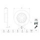 Disc Frana BOSCH Spate Dreapta/Stanga AUDI Q2 SEAT ATECA SKODA KAROQ VW T-ROC 272mm 58.3mm 10mm 9 Gauri