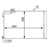 Condensator, climatizare MAHLE