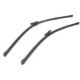 Lamela stergator SWF VISIOFLEX 640/520mm pentru AUDI, 2 buc, fata, jointless, cu spoiler, lama stergator lata