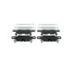 Set placute frana spate BOSCH pentru PORSCHE CAYENNE 3.0-4.0H 05.17, dimensiuni 81.8 mm inaltime, 187.5 mm latime, 15.3 mm grosime