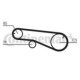 Curea de distributie CONTITECH CT509 55z MITSUBISHI L300 86, 12.7 mm latime, 523.0 mm lungime, piese auto, compatibil cu HYUNDAI