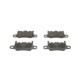 Set placute frana spate BOSCH pentru PORSCHE 911, CAYMAN 3.8/4.0, inaltime 86.7 mm, latime 187.6 mm, grosime 17.4 mm