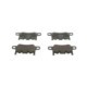 Set placute frana spate BOSCH pentru PORSCHE 911, CAYMAN 3.8/4.0, inaltime 86.7 mm, latime 187.6 mm, grosime 17.4 mm