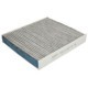 Filtru aer habitaclu PURRO carbon activ cu ioni argint pentru VOLVO C30, C70 II, S40 II, V40, V50; FORD C-MAX II, FOCUS, MONDEO IV