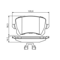 Set placute frana,frana disc BOSCH