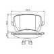 Set placute frana spate BOSCH pentru VW CC B7, PASSAT ALLTRACK B7, PASSAT B6, PASSAT B7, SHARAN, TIGUAN 1.4-3.6, dimensiuni 56.3mm x 105.3mm x 16.4mm