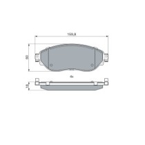 Set placute frana,frana disc BOSCH