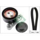 Set curea transmisie cu caneluri INA Multi-V pentru SEAT IBIZA IV, MII, TOLEDO IV, SKODA FABIA III, VW POLO, lungime 989 mm, 6 nervuri