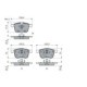 Set placute frana fata BOSCH pentru OPEL SIGNUM, VECTRA C, VECTRA C GTS; SAAB 9-3, 9-3X 1.8-3.2 08.02-02.15, dimensiuni 73mm x 155.3mm x 20.3mm