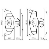 Set placute frana,frana disc BOSCH