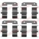 Set accesorii placute frana Spate QUICK BRAKE pentru HYUNDAI ACCENT III, I30, IX20, IX35, VELOSTER; KIA CARENS III, CEE&apos;D, CERATO II, PICANTO II, PRO CEE&apos;D, RIO II, SPORTAGE III 1.0-Electric 04.03-07.19