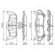 Set placute frana spate BOSCH pentru INFINITI QX56, JEEP COMMANDER, GRAND CHEROKEE III, NISSAN ARMADA, TITAN 3.0D-6.1, 49.7mm x 142.6mm x 18.0mm
