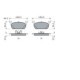Set placute frana fata BOSCH pentru AUDI A1, SEAT ARONA, IBIZA V, LEON, SKODA FABIA IV, VW POLO VI, dimensiuni 62.4mm x 145.8mm x 17.3mm
