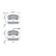 Set placute frana spate BOSCH pentru CITROEN JUMPER II, FIAT DUCATO, OPEL MOVANO C, PEUGEOT BOXER 2.0D, dimensiuni 59.3mm x 141.7mm x 21.2mm