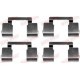 Set accesorii montare placute frana fata QUICK BRAKE pentru RENAULT 25, 30, CLIO II, LAGUNA I, MEGANE I, SAFRANE I, SCENIC I