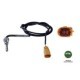 Senzor temperatura gaze evacuare NTK pentru VW TOUAREG 2.5D 01.03-05.10, lungime 980 mm, 2 fire, portocaliu