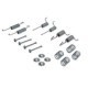 Set accesorii saboti frana parcare QUICK BRAKE pentru HYUNDAI SANTA FÉ I, TRAJET, TUCSON, KIA SPORTAGE II 2.0-2.7