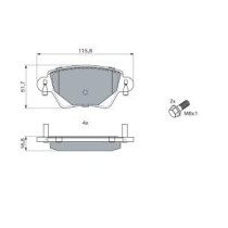 Set placute frana,frana disc BOSCH